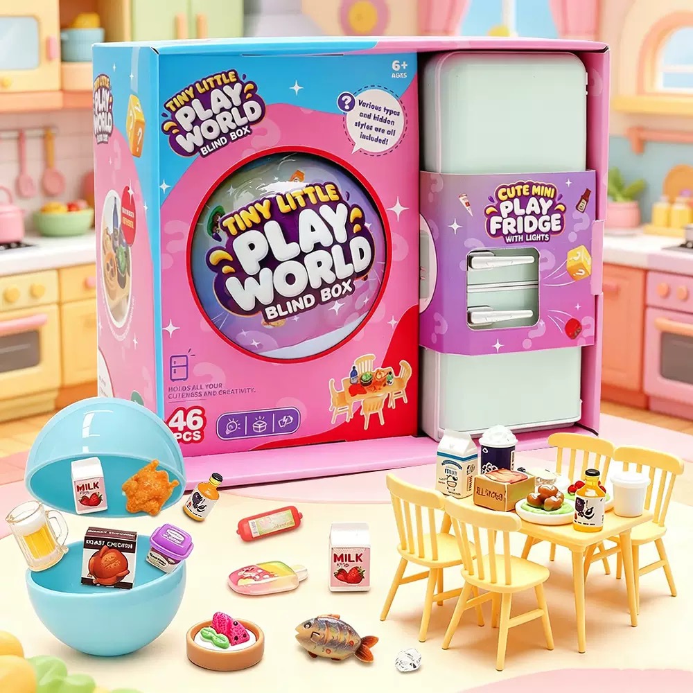 Bistro Table Set - 4-Color Mini Fridge Blind Box Toy