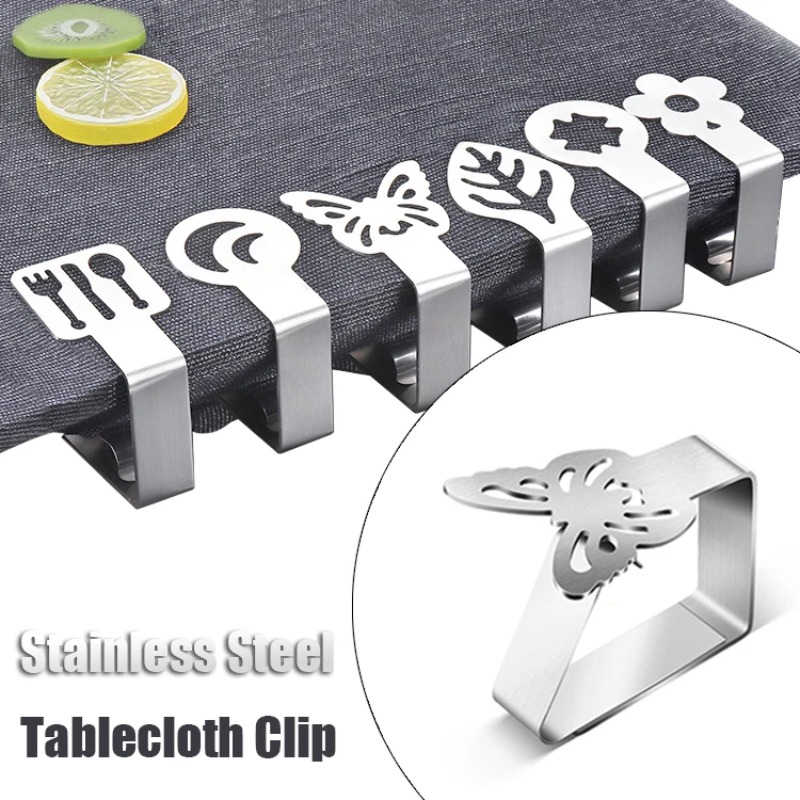 Outdoor Furniture European - 20PCS Cat Paw Tablecloth Clips Stainless