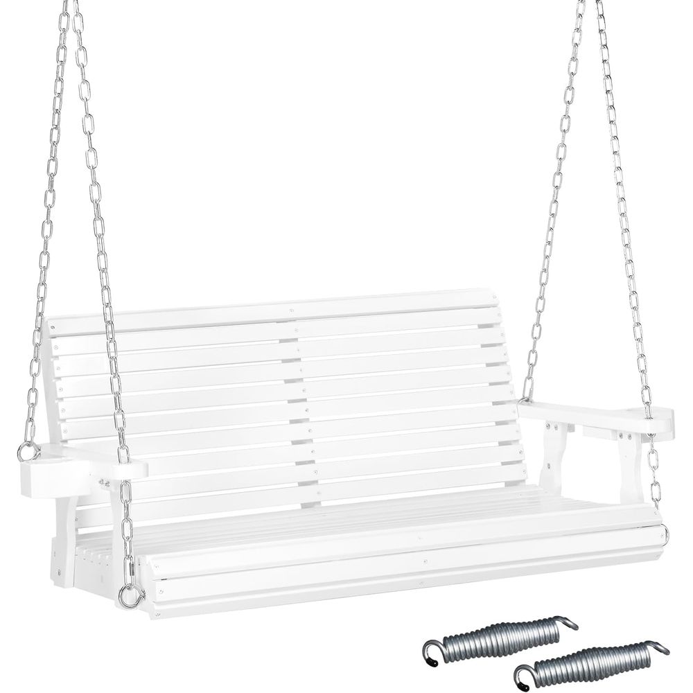 Outdoor Furniture Xl - XL Size Patio Wooden Porch Swing