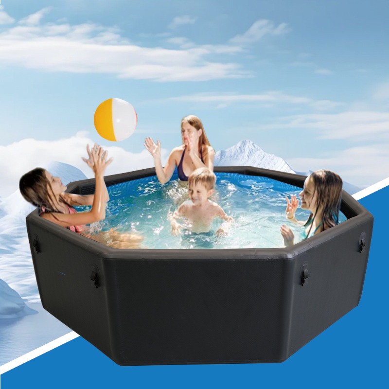 Inflatable Hot Tub - PVC Material Polygonal Shape Inflatable Foldable