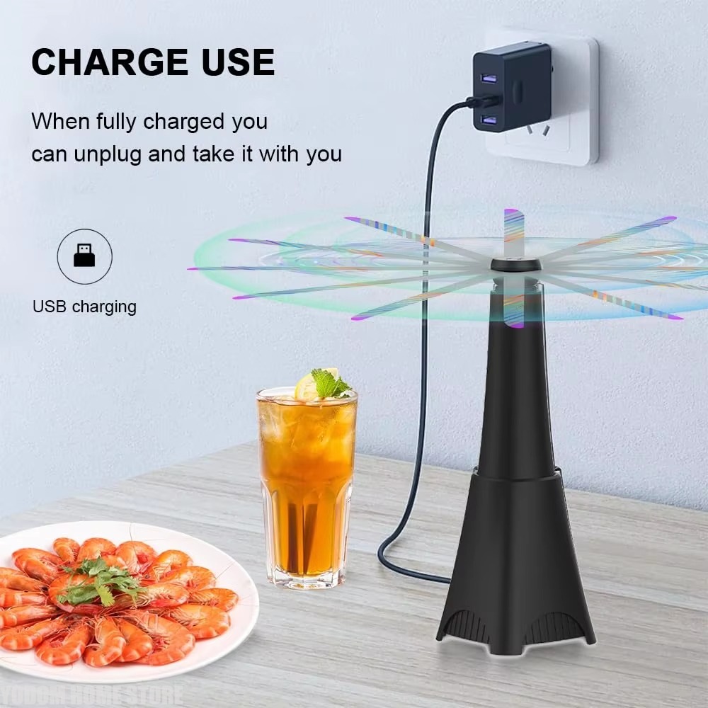 Outdoor Furniture European - Fly Fans for Tables Portable Table/Hang