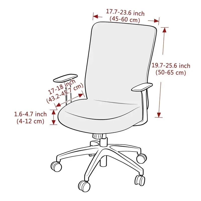 1PC Solid Color Office Chair C - Outdoor Furniture Xl review and price