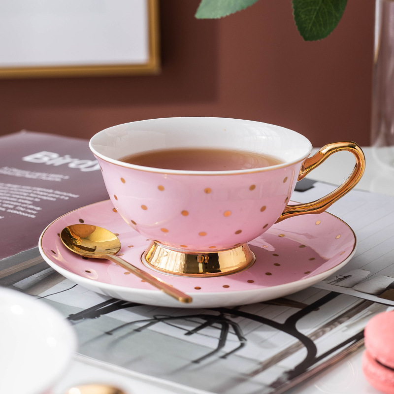 Ceramic Pink Coffee Mugs with  - Bistro Table Set review and price