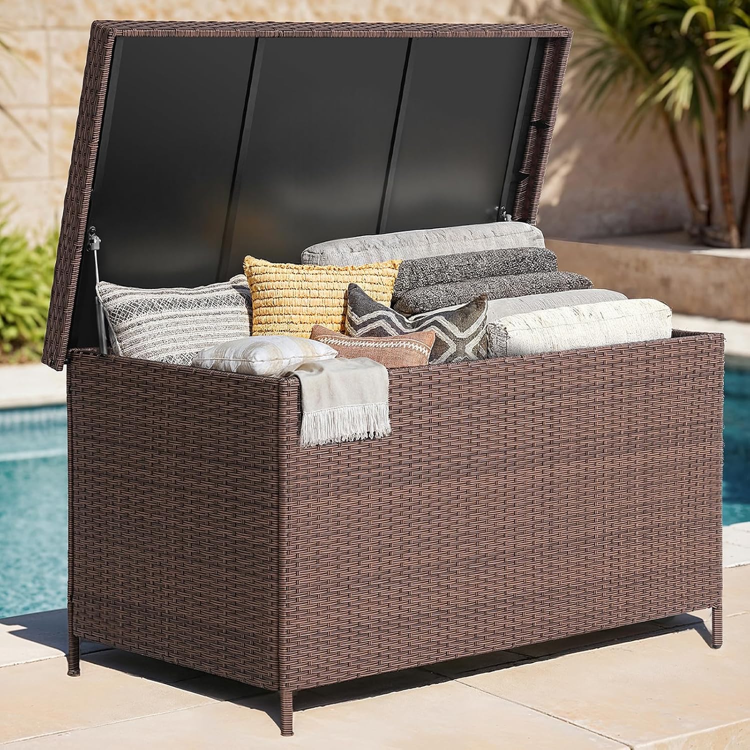 158 Gallon XL Resin Deck Box W - Outdoor Furniture Xl review and price