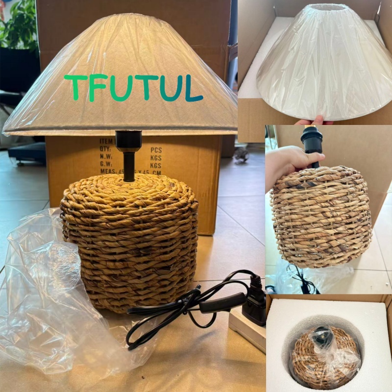 Handmade Woven E27 Table Lamp  - Outdoor Furniture Rh review and price