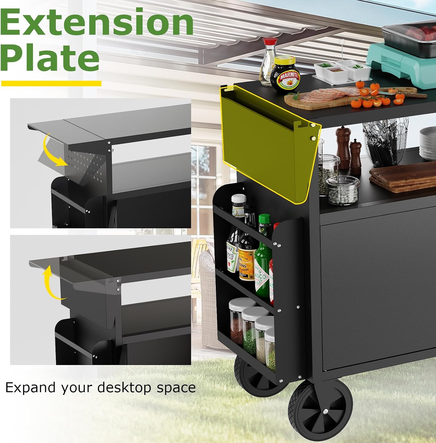Outdoor Grill Cart Table With  - Outdoor Furniture European review and price