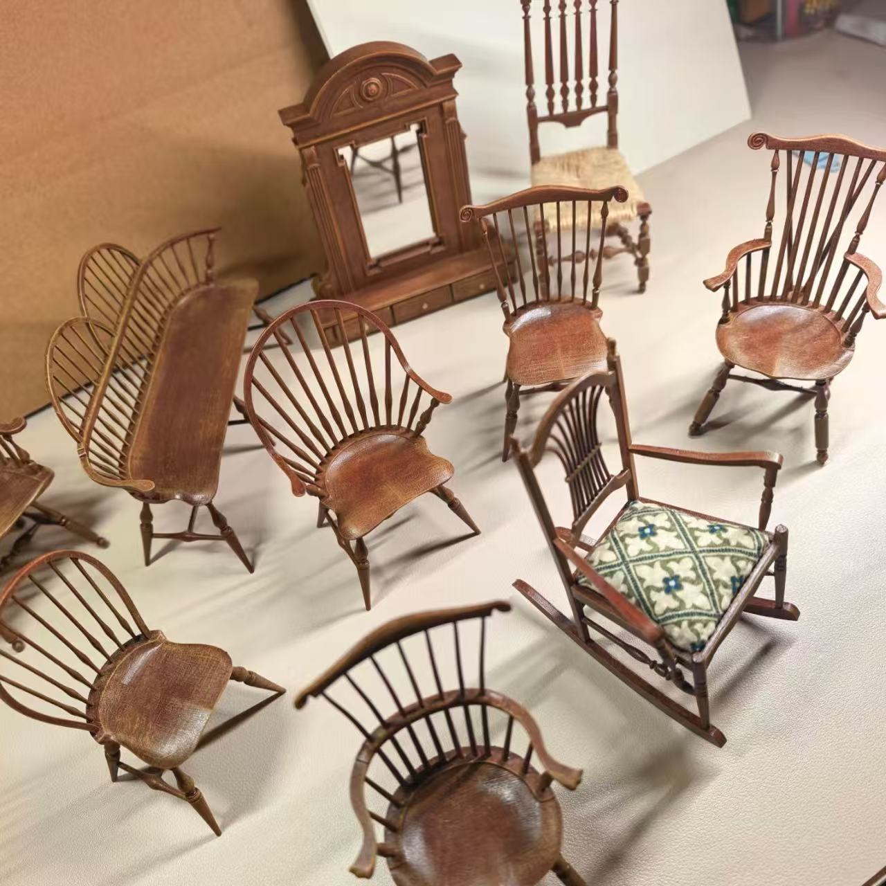 1/12 Scale Vintage Windsor Cha - Outdoor Furniture Resin review and price