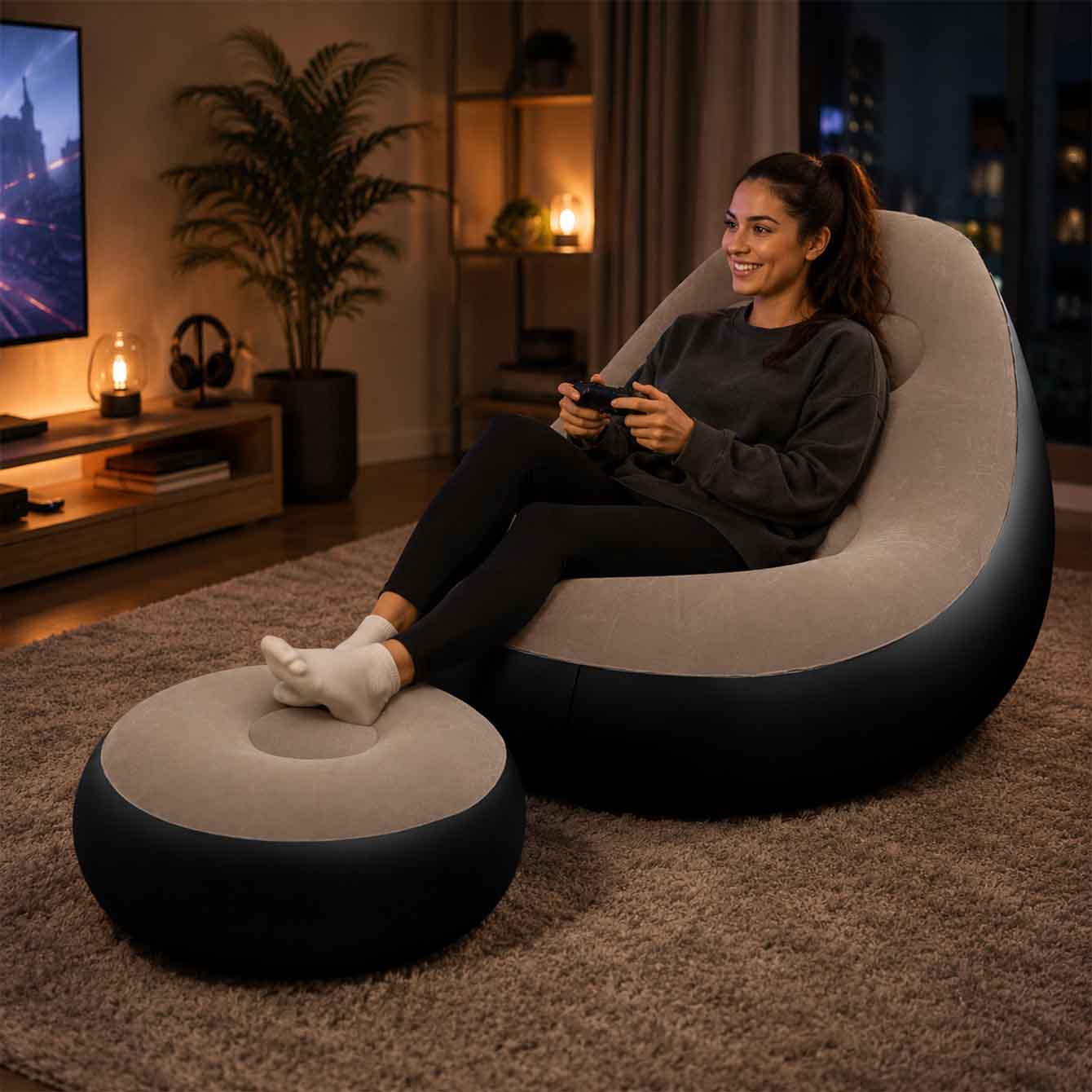 Inflatable Chair for Adults,Po - Outdoor Furniture Arhaus review and price