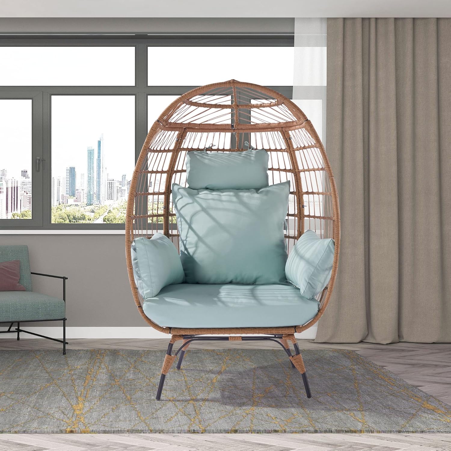 Oversized Egg Chair Wicker Lou - Outdoor Furniture Xl review and price