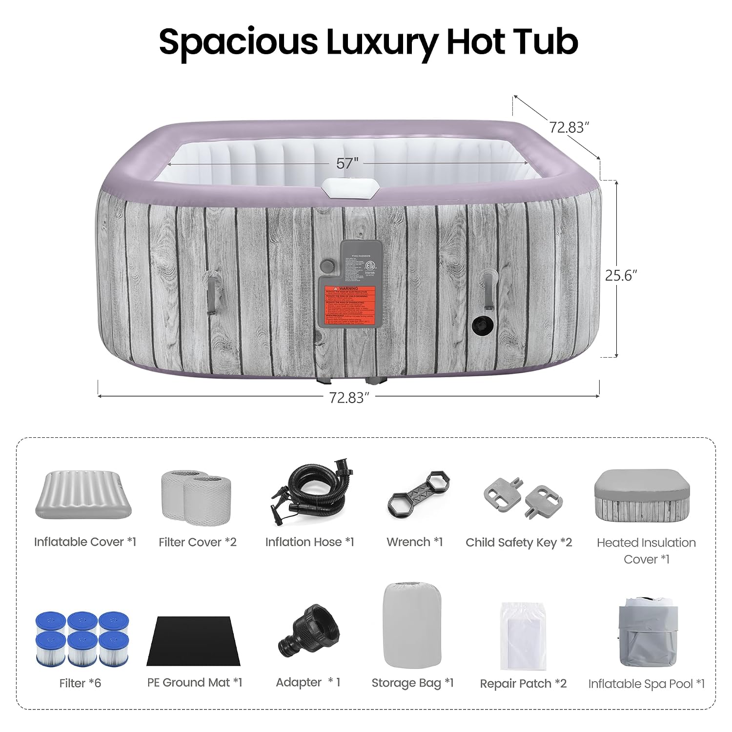 Inflatable Hot Tub for 4-6 Peo - Inflatable Hot Tub review and price