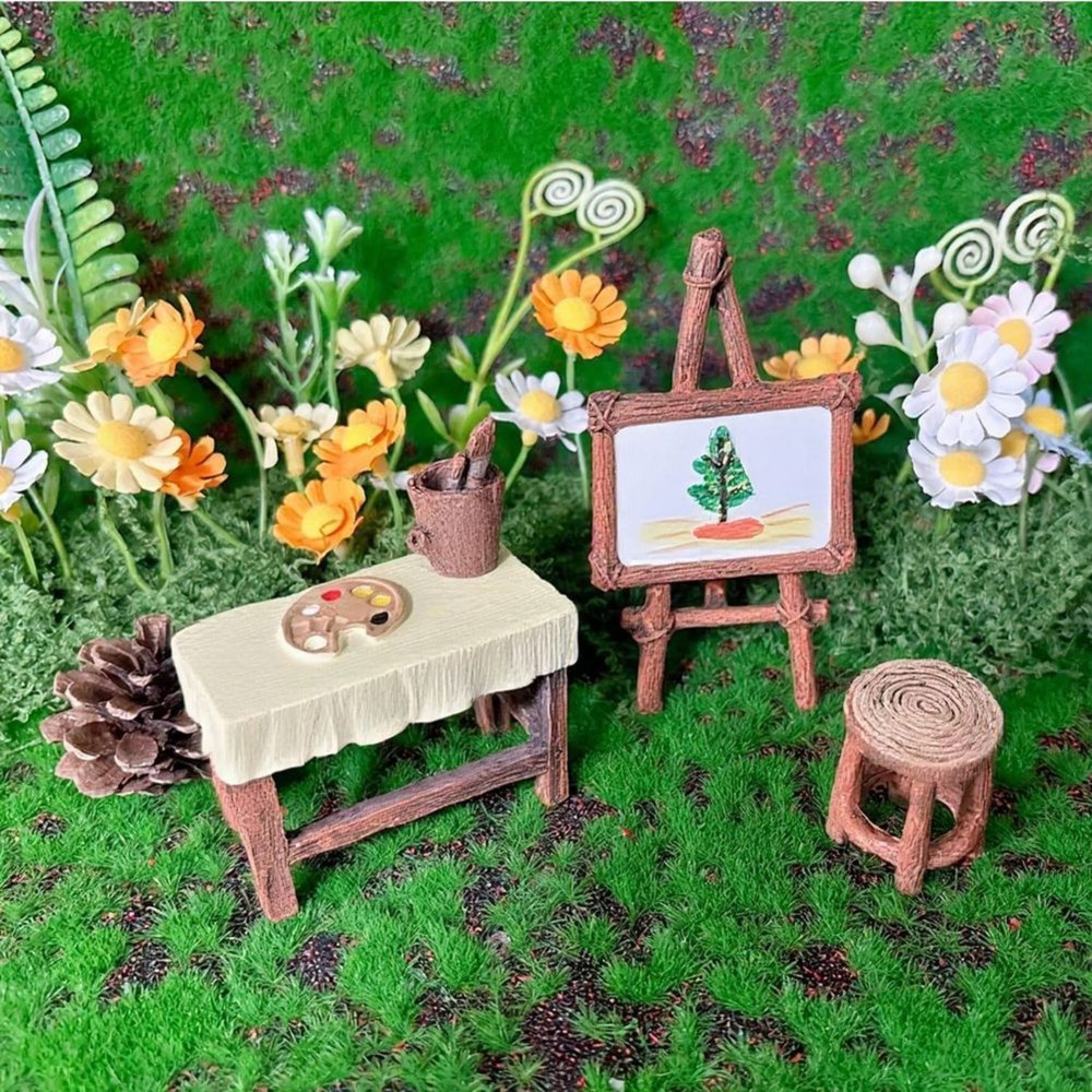 WORTHOWN-Fairy Garden,Miniatur - Outdoor Furniture Resin review and price
