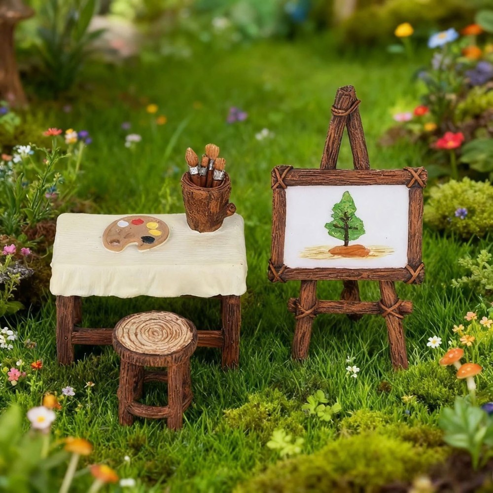 WORTHOWN-Fairy Garden,Miniatur - Outdoor Furniture Resin review and price