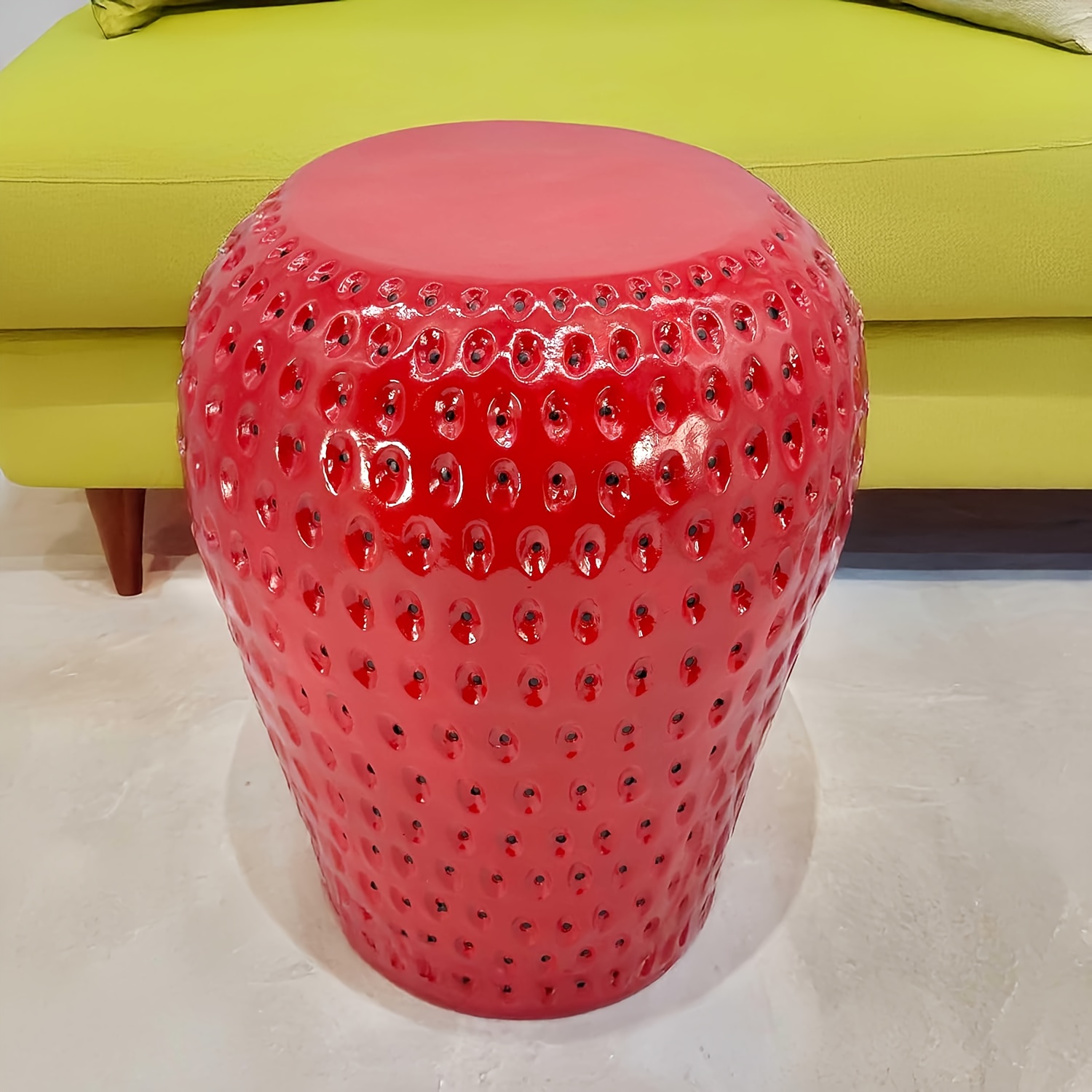 Strawberry Fruit Stool  13.4