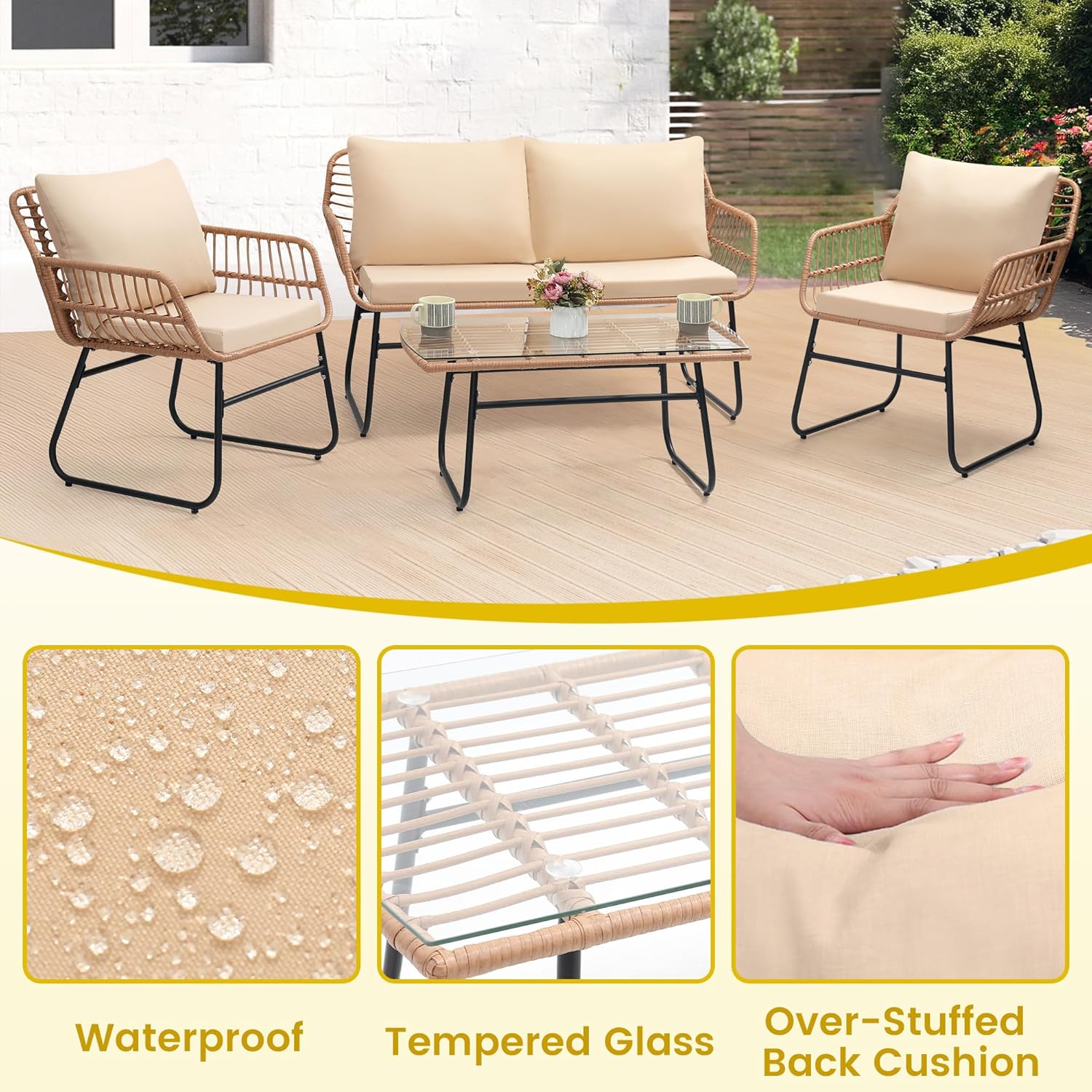 4 Piece Patio Bistro Outdoor F - Outdoor Furniture Rh review and price