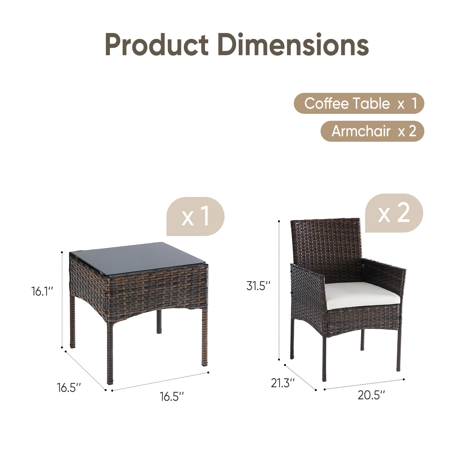 JHK Large Size 3 Pieces Outdoo - Outdoor Furniture Rh review and price
