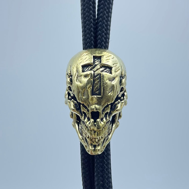 Brass Cross Skull Head Knife B - Outdoor Furniture Diy review and price