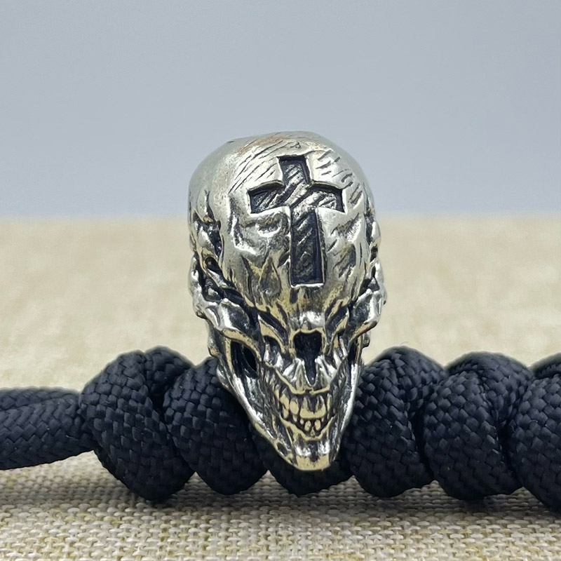 Brass Cross Skull Head Knife B - Outdoor Furniture Diy review and price