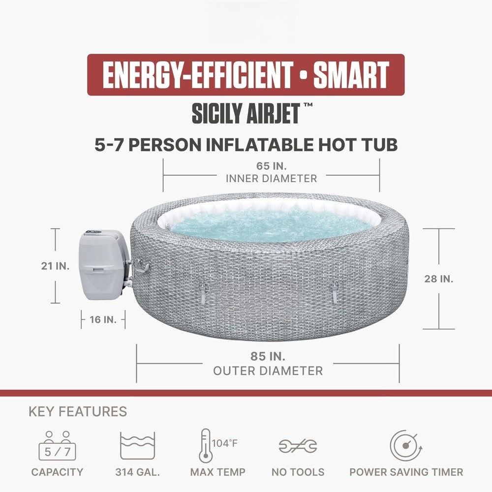Portable Inflatable Hot Tub Sp - Inflatable Hot Tub review and price