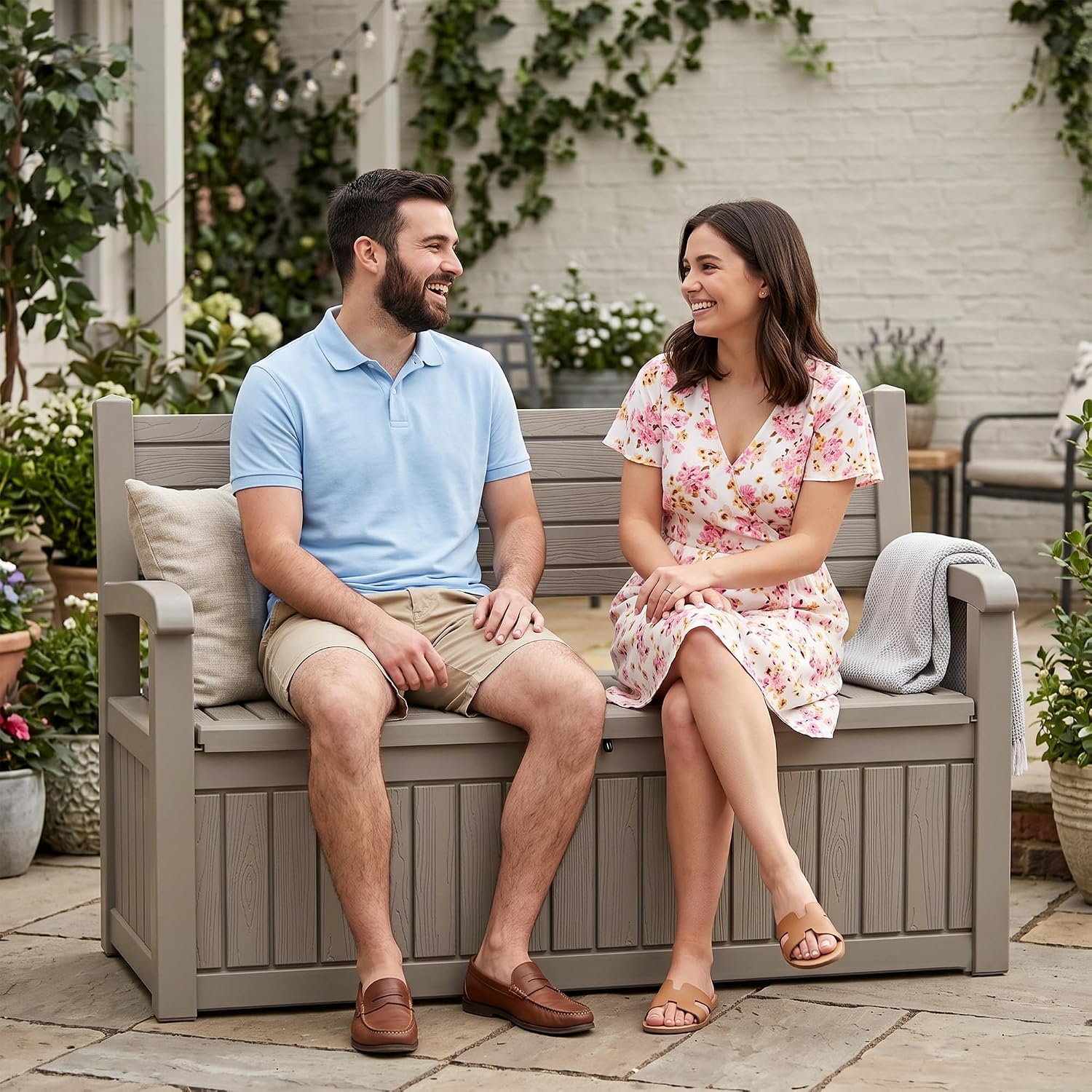 100 Gallon Outdoor Storage Ben - Outdoor Furniture Resin review and price