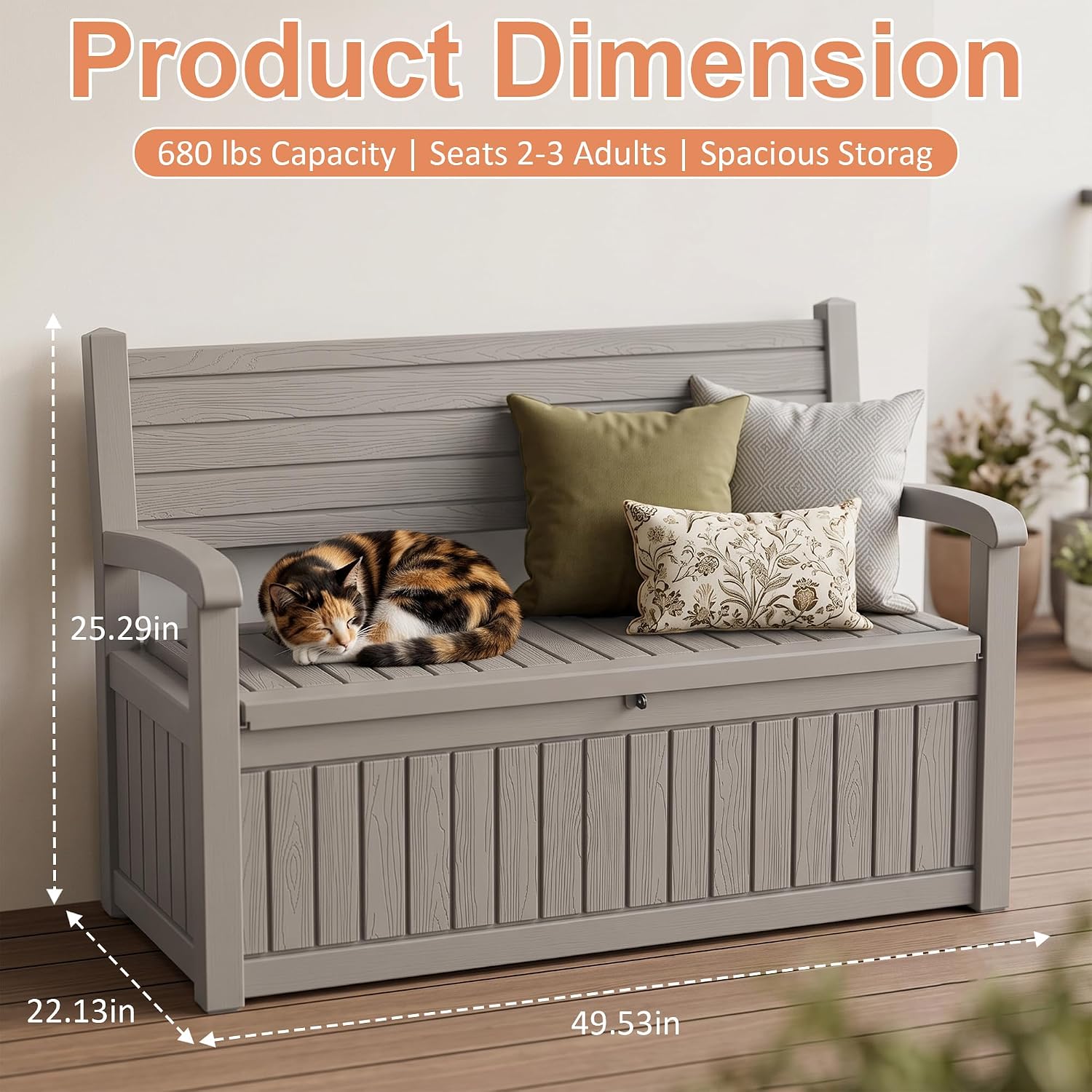 100 Gallon Outdoor Storage Ben - Outdoor Furniture Resin review and price
