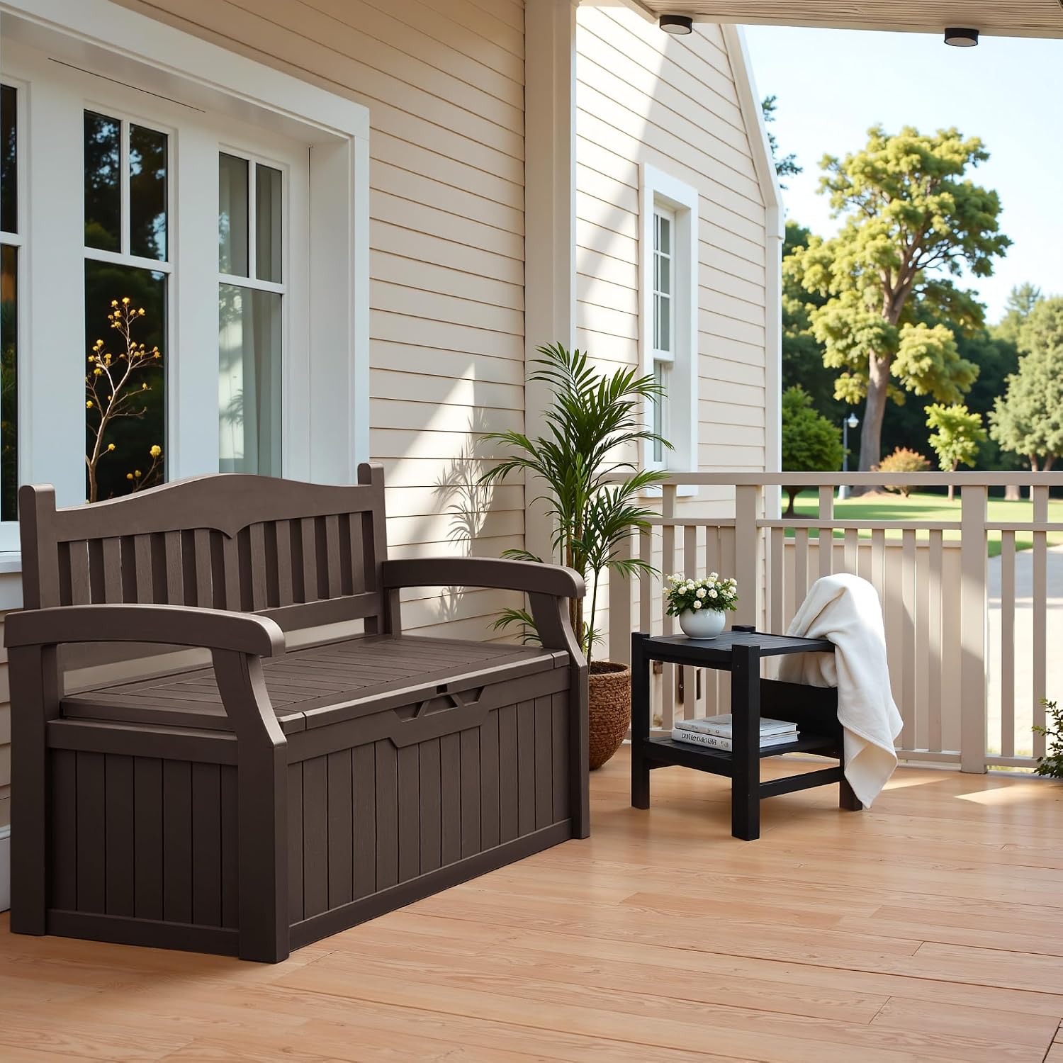 Outdoor Storage Bench Eighty G - Outdoor Furniture Resin review and price